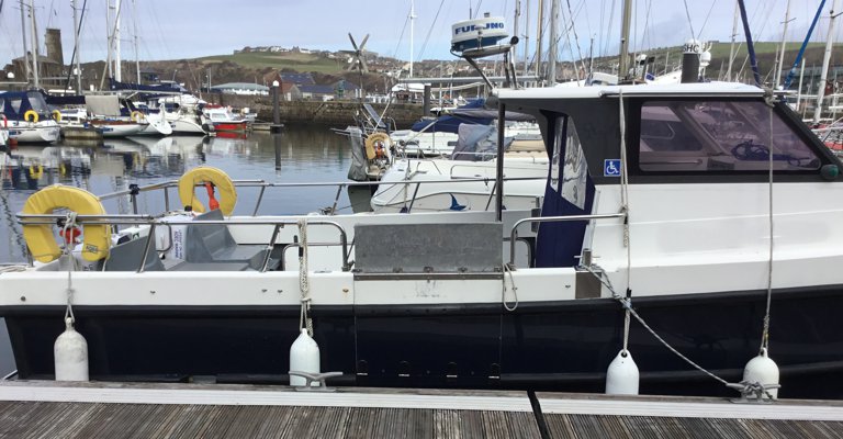 Wheelchair friendly boat trips and fishing trips in Saundersfoot Pembrokeshire with The Celtic Explorer